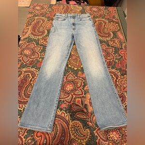 MOTHER High Waisted Smoking Double Heel Jeans